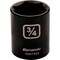 Dynamic 3/8" Drive Standard Socket, Black Phosphate, Tools 3/8" Drive 6 Point SAE, 3/4" Standard Length D007324 - alternate 1